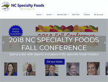 Tablet Screenshot of ncspecialtyfoods.org